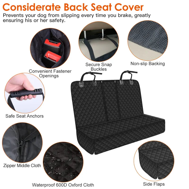 Dog Car Seat Cover — Waterproof, Non-Slip Protection